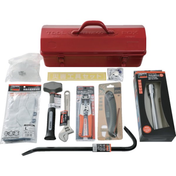 画像1: TRUSCO 災害工具セット TRC-C-SET [325-4216] (1)