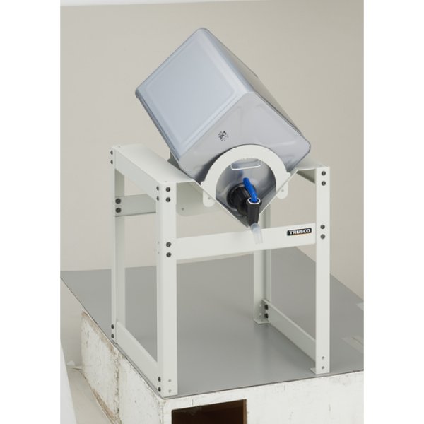 画像3: TRUSCO 一斗缶 ペール缶用スタンド 缶保くん 段積み可能据え置き型 KANP-S [116-3790] (3)