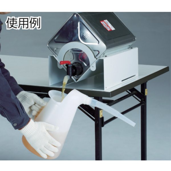 画像3: TRUSCO 一斗缶 ペール缶用スタンド 缶保くん ＳＵＳ３０４ KANP-SUS [855-7795] (3)