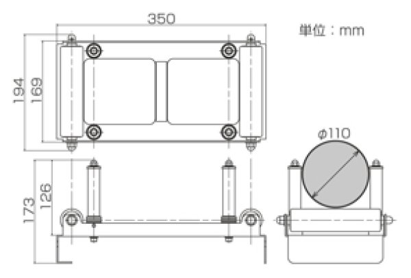 画像5: ラック用コロ ISK-R1 (10133) 育良精機 (5)