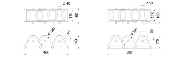 画像3: 三連コロ ISS-3400 (10108) 育良精機 (3)