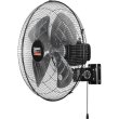 画像1: TRUSCO TFBA-45W-BK 全閉式工場扇 ジェネラルファン 壁掛けタイプ アルミハネ ブラック [610-2753] (1)
