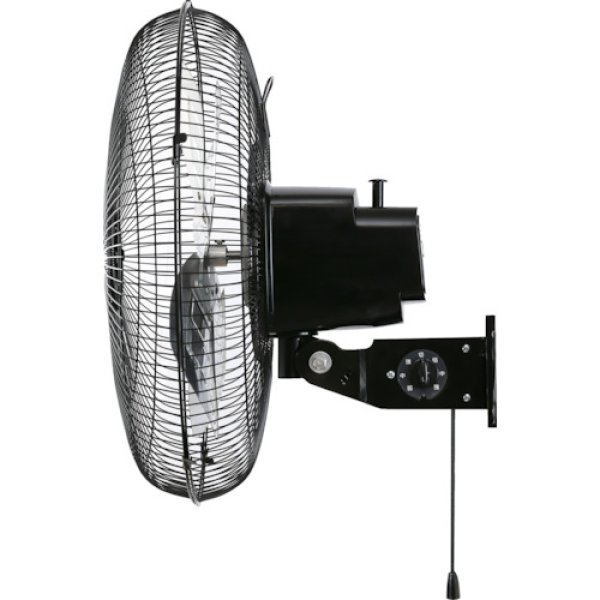 画像4: TRUSCO TFBA-45W-BK 全閉式工場扇 ジェネラルファン 壁掛けタイプ アルミハネ ブラック [610-2753] (4)