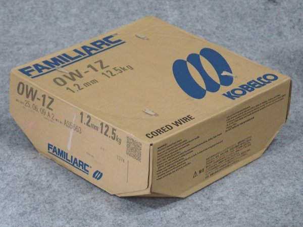 画像2: 亜鉛メッキ用 (セルフシールドワイヤ) OW-1Z 1.2mm×12.5kg 神戸製鋼所 (2)