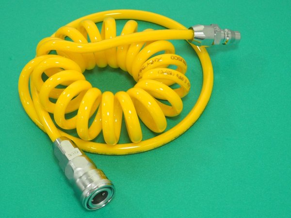 画像2: TRUSCO スパイラルホース カップリング付 使用範囲 2m SAH-803C [336-2493] (2)