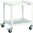 画像1: TRUSCO ツールワゴン ラビットワゴン 500Ｘ500 ゴム車輪 ホワイト RBW-652-W [366-3205] (1)