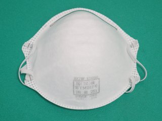 国家検定区分DS2規格品 バイリーンマスク X-3502 使い捨て式 防じん