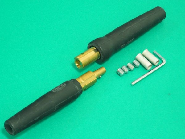 画像1: アルミケーブル用ジョイント JB500AL(500A) 1本 ネジ止式 耐熱ゴム 三立電器 (1)