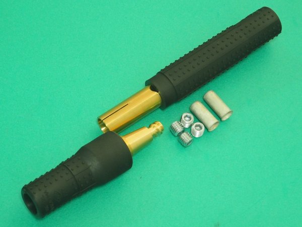 画像1: アルミケーブル用ジョイント NK22AL (500A) 1本 ネジ止式 耐熱ゴム 三立電器 (1)