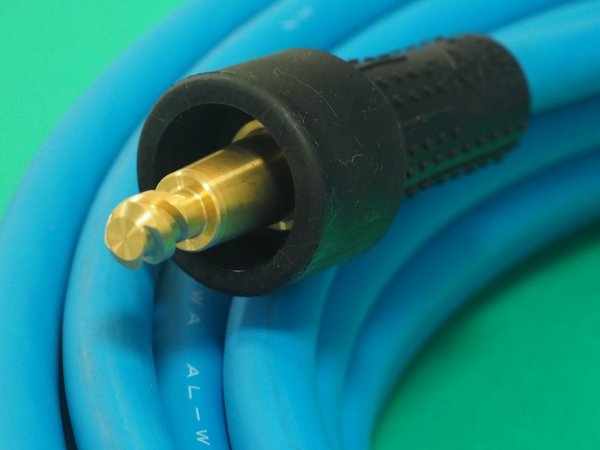 画像2: アルミ導体溶接ケーブル(延長用）AL-WCCT 38sq アルミ専用ジョイントNK19AL黒色オス・メス付 (長さ5.10.15.20.25.30m選択) (2)