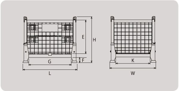 画像2: ＴＡＩＹＯ 吊れるメッシュカーゴ TML-10 3012678 大洋製器 (2)