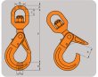 画像2: セルフロッキングフック(スイベル) PG 1.2t PLH-1.2 3012704 大洋製器工業 (2)