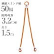 画像1: 2本吊 インカリフティングスリングJIS 3.2t用×1.5ｍ 2ILSJ3.2TX1.5 1013762 大洋製器 (1)