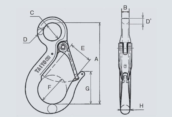 画像2: ＴＡＩＹＯ eフック 0.63t EHK-0.63 1011182 大洋製器 (2)
