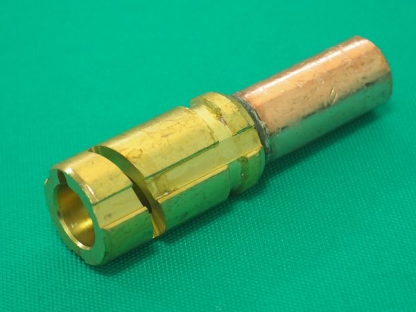 画像1: ケーブルジョィント(黒色)750A ソケット(メス)金具 JC750圧着  三立電器 (1)