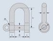 画像2: TAIYO 捻込シャックル 黒 25mm（3010740）[849-2057] 大洋製器 (2)