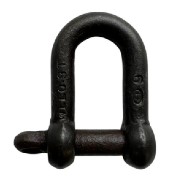 画像1: TAIYO 捻込シャックル 黒 25mm（3010740）[849-2057] 大洋製器 (1)