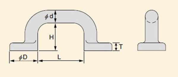 画像1: TAIYO 船用アイプレート E-1ｔ (1039420) 大洋製器 (1)