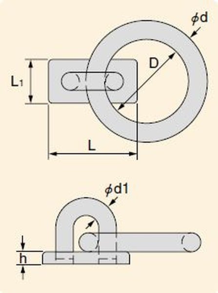 画像1: TAIYO 船用リングプレート B-5ｔ (1040126) 大洋製器 (1)