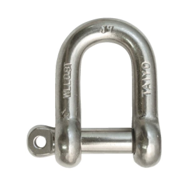 画像1: TAIYO SUS捻込シャックル  鍛造製 ツバ無 22mm SUSNGS-22（1012076）大洋製器 (1)