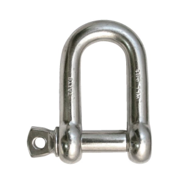 画像1: TAIYO SUS捻込シャックル  鍛造製 ツバ付 5mm SUSNGST-5（3007323）大洋製器 (1)