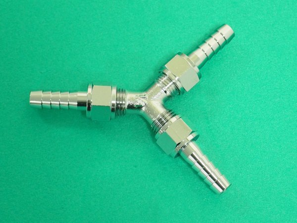 画像2: TRUSCO Ｙ型ホースジョイント 1/4　1個入 YHJ-209 [177-9044] (2)