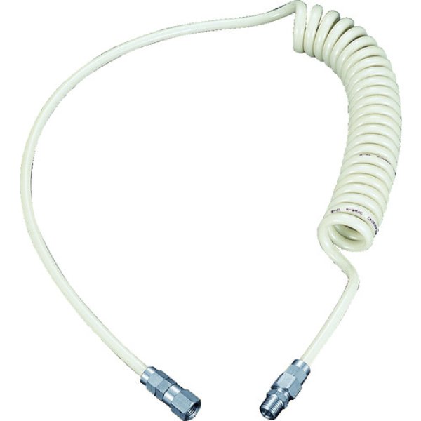 画像1: TRUSCO ウレタンコイルホース 5.6m ネオグレー UCH-7NG [214-7360] (1)