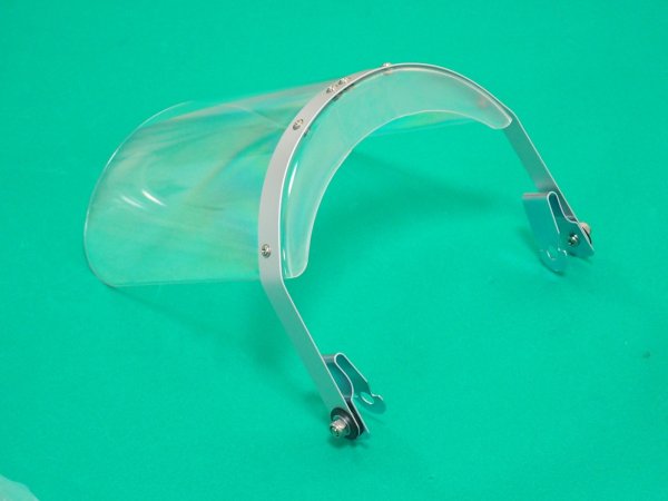 画像3: TRUSCO ヘルメット取付型防災面 クリア BM-HC [231-6005] (3)