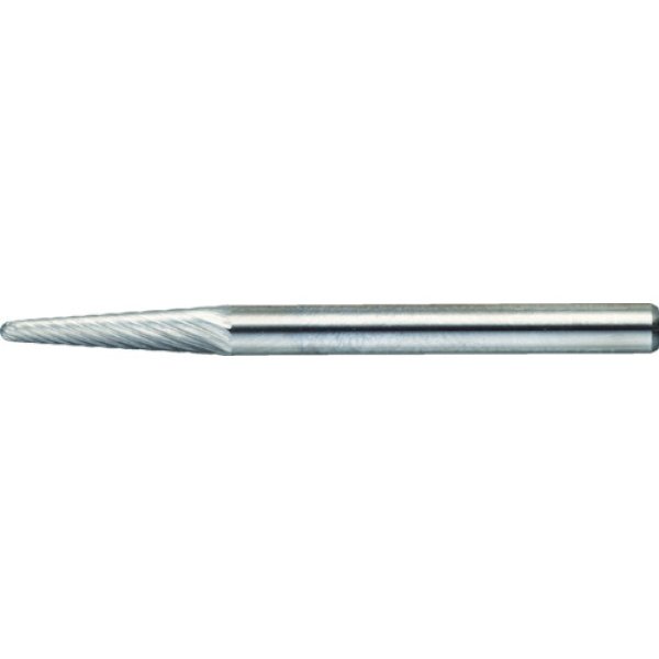 画像1: TRUSCO 超硬バー テーパー φ3(8°)Ｘ刃長12.7Ｘ軸3 シングルカット TB7A030S [384-0727] (1)