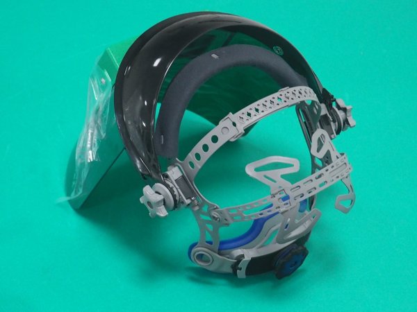 画像2: 自動遮光液晶溶接面 レインボーミニセット（防災面型キャップタイプ）＃10 MR-460-C マイト工業 (2)