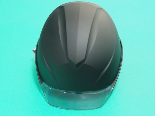 画像3: 【マット塗装】洗えるヘルメット ツヤ消し エアライトS ST#123-JZV 安全帽 現場 倉庫 作業用 工事用 プロ仕様 艶消  タニザワ【本体:マットブラック・バイザー:グレー 】 (3)