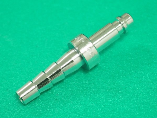 画像2: サンロック プラグAP-1 φ6 ホース中間用(酸素) 阪口製作所 (2)