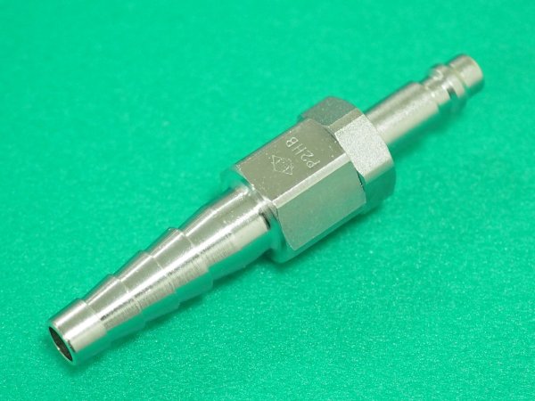 画像2: Ｎコック 酸素ガス用ホース中間用プラグ P2HB (逆止弁付) 日酸TANAKA (2)
