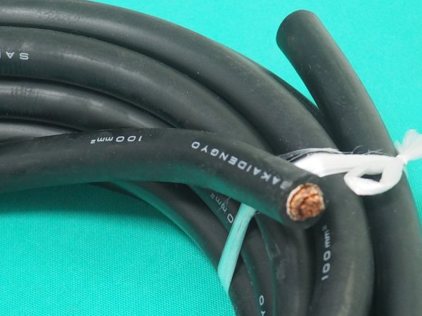 画像2: 溶接ケーブル WCT100SQ 黒色 1m単位切売り (2)