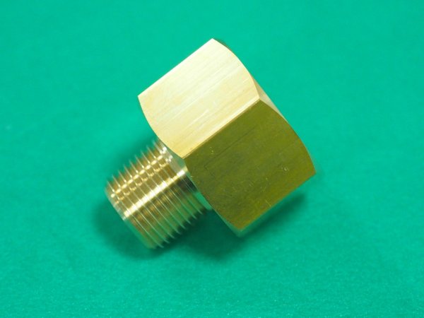 画像3: 高圧ガス継手 BS継手 オスｘメス継手 TB105 R3/8ｘW22-14(右)メスP ヤマト産業 (3)