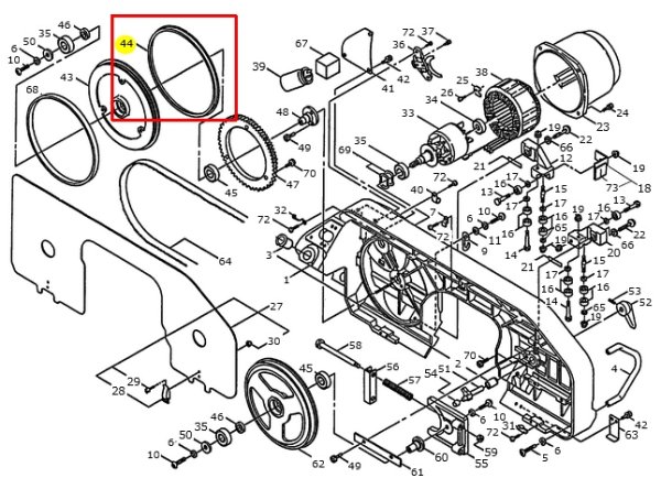 画像1: 新ダイワ シール リング V541-000500 ロータリーバンドソー RB12/RB18用 (1)