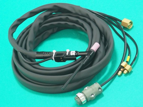 画像3: ダイヘン標準水冷TIGトーチ 200A AW-20 8m (3)