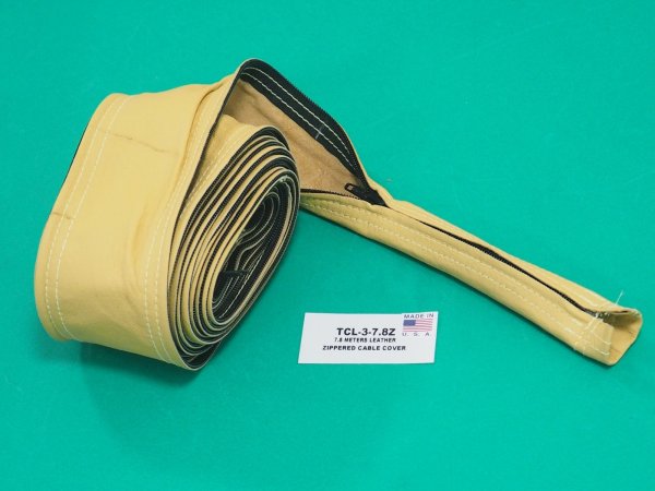 画像2: 豚革 ソフトレザー トーチカバー 75mm幅 ファスナー式 TCL-3 (長さ選択) ウエルドテック (2)