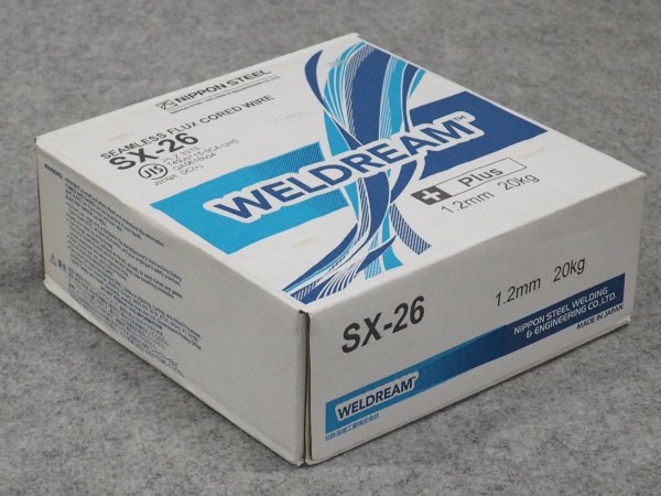 画像1: マグ材料(フラックス入りワイヤ) SX-26 1.2mm-20kg 日鉄溶接工業 (1)