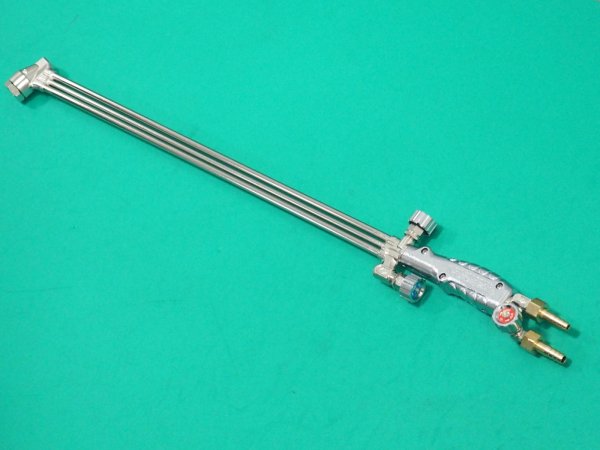 画像4: 中圧式切断器(3形2号)ストロング-25 3段当り バルブ式 全長800L 頭75度仕様 本体のみ 千代田精機 (4)