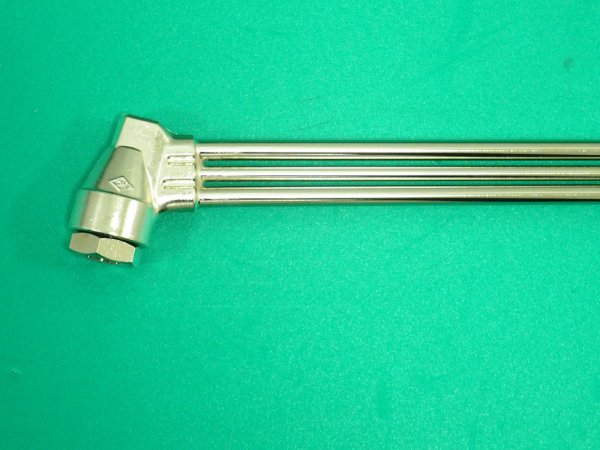 画像5: 中圧式切断器(3形2号)ストロング-25 3段当り バルブ式 全長800L 頭75度仕様 本体のみ 千代田精機 (5)