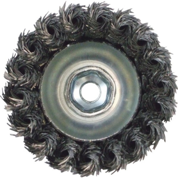 画像2: クロダブラシ バイソンひねりワイヤーカップブラシ（0.5） BS65M10-035 [324-0380] (2)