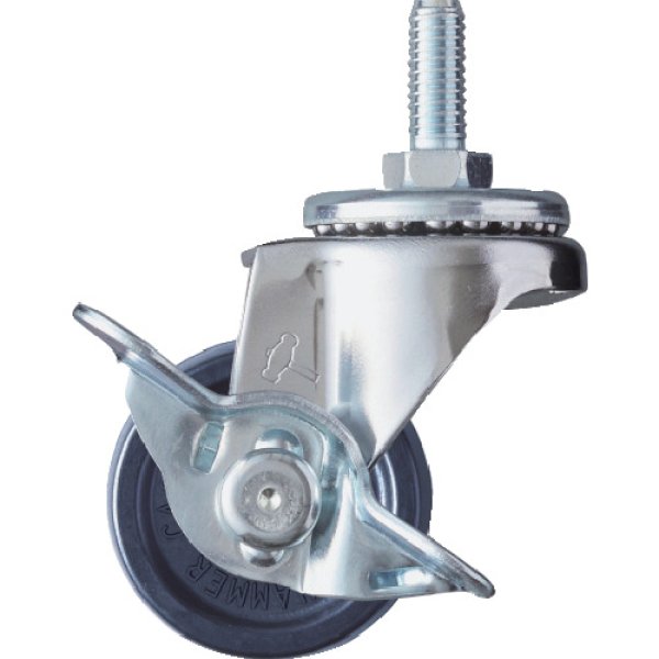 画像1: ハンマーＡシリーズ ねじ込み自在SP付 40mm エラストマー車 W3/8  415A-20U40 [609-4233] (1)