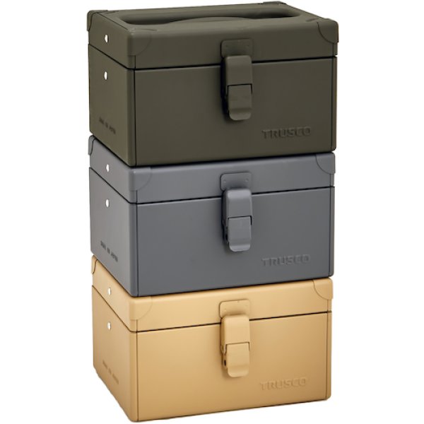 画像3: TRUSCO 片開きツールボックス つや消しＯＤ 225ｘ180ｘ135mm TB225-OD [562-8175] (3)