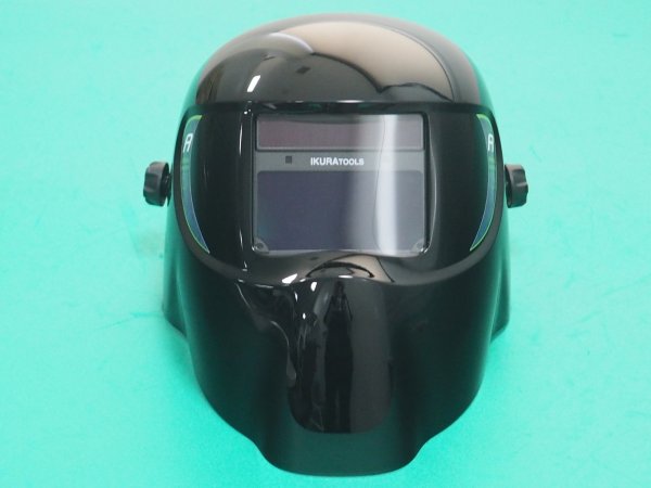 画像2: ラピッドグラス ブラックプレミアムシリーズ 自動遮光溶接面 スタンダードモデル ISK-RGTP2A 通常時:#2.0/遮光後:#4-8・#9-13 育良精機 (2)