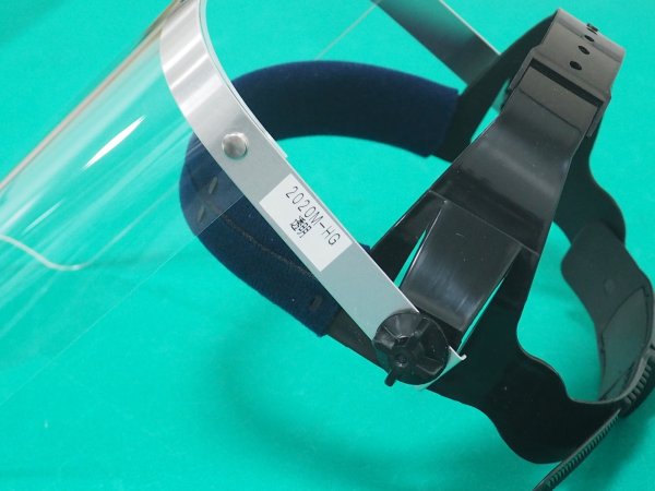 画像3: 遮光/防災面 直接装着用シングル防災面 2020M-HG 透明 角丸型 理研化学 (3)