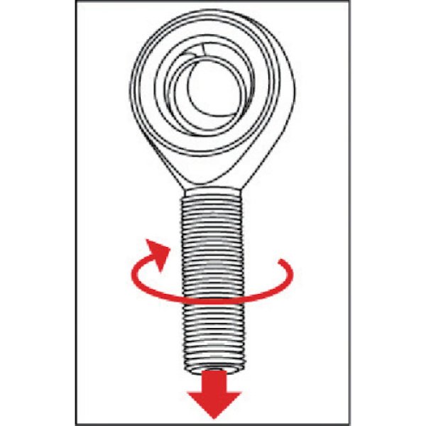 画像4: TRUSCO ロッドエンド 無給油式 メネジ10mm (2個入) CHS10  [277-4704] (4)