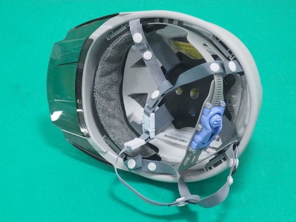 画像3: 【マット塗装】ツヤ消し ヘルメット SS-19V  進和化学工業【本体:マットグレー・バイザー:スモーク 】 (3)