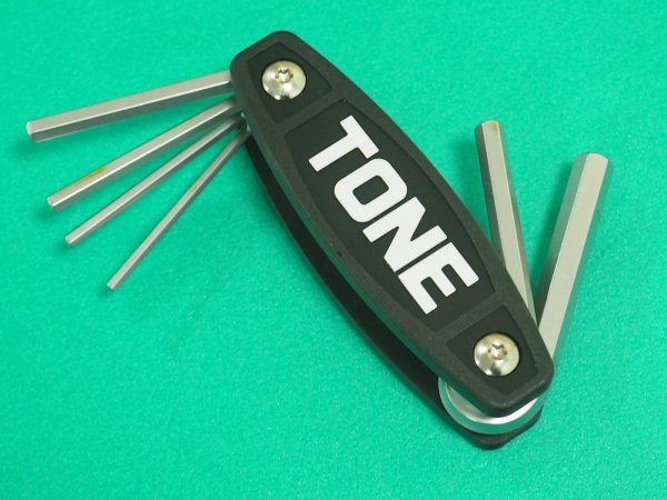 画像1: 六角棒レンチ（ナイフ式）ナイフレンチ セット内容1.5、2、2.5、3、4、5、6mm AW701 [384-7935]トネ TONE (1)