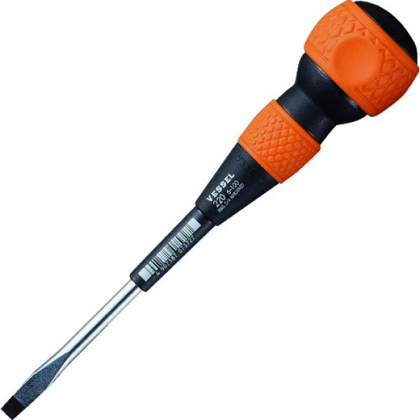 画像1: VESSEL ボールグリップドライバー 220 -6x100 220-6-100 [124-8332]  (1)